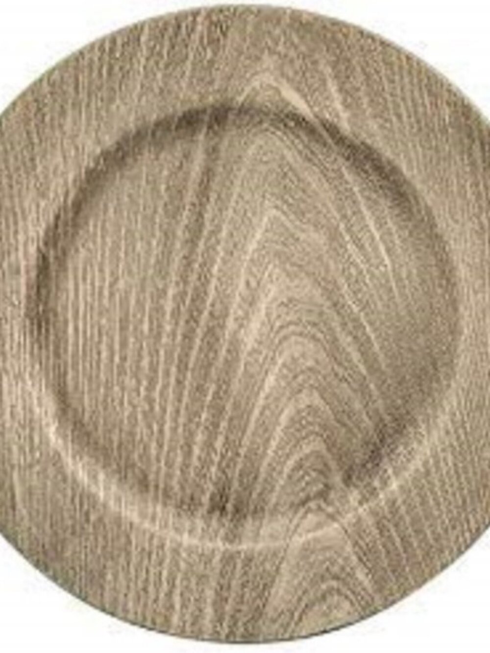 Faux Wood Charger Plates in Grey - 25% Off When You Bundle 5+ Items!